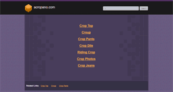 Desktop Screenshot of acropano.com